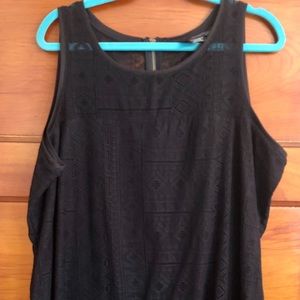 Michel Studio black lace sleeveless top 3x  NWOT